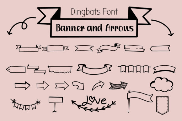 Banner and Arrows: A Dingbats Font Review for Modern Brand Identity