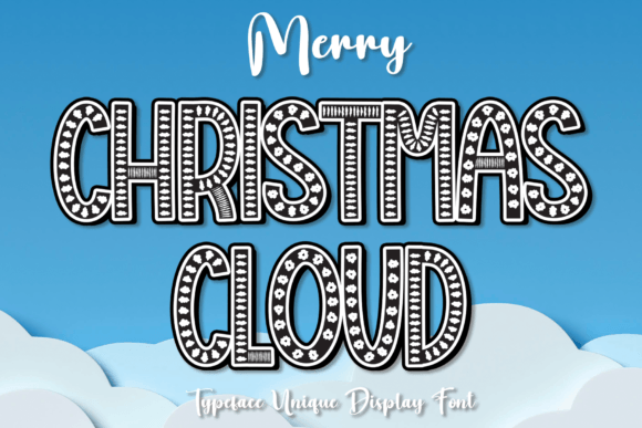 Christmas Cloud: The Perfect Decorative Font for Seasonal Craft Projects