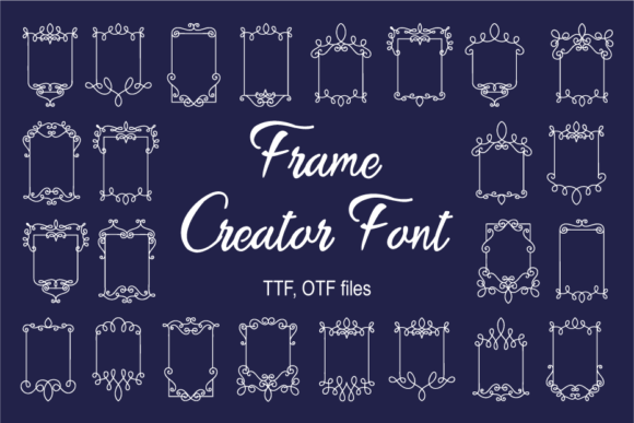 Frame Creator: A Detailed Dingbats Typeface for Real Branding Projects