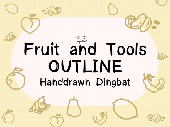 Fruits and Tools: A Creative Font for Summer Campaigns