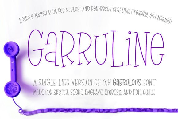 Garruline Single Line: A Serif Typeface for Editorial Design
