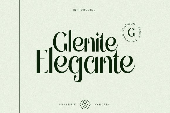Glenite Elegante: A Refined Serif for Handmade Labels and Invitations
