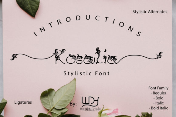 Kosalia: A Delicate Decorative Typeface for Editorial Elegance