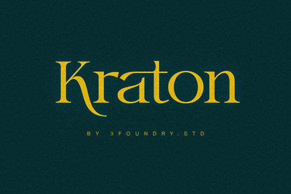 Kraton: A Serif Font for Editorial Design That Demands Attention