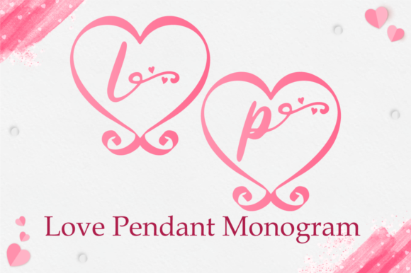 Love Pendant Monogram: A Refined Typeface for Editorial Design