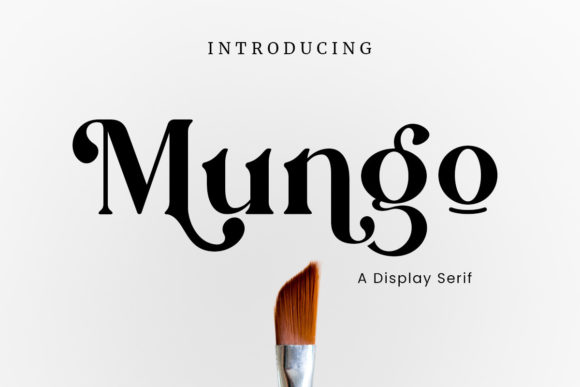 Mungo: A Chic Serif Font for Handmade Labels and Invitations