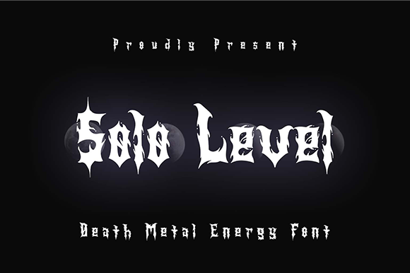 Solo Level: The Spooky Decorative Typeface for Scroll-Stopping Visuals