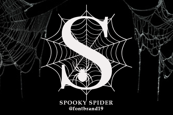 Spooky Spider Monogram: A Unique Decorative Typeface for Editorial Design