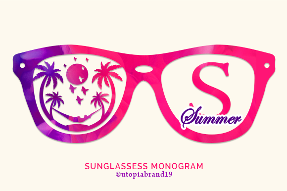 Sunglassess Monogram: A Decorative Typeface for Editorial Design