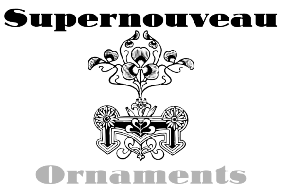 Supernouveau: A Spectacular Dingbats Typeface for Art Nouveau Branding