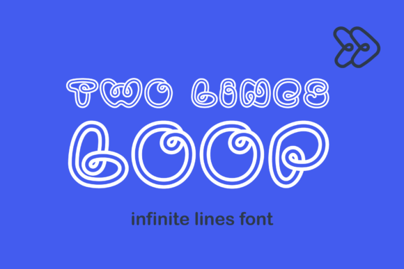 Two Lines Loop Typeface: Elevate Your Handmade Brand Identity