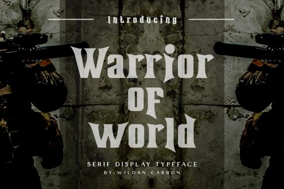 Warrior of World: A Serif Font for Bold Editorial Design