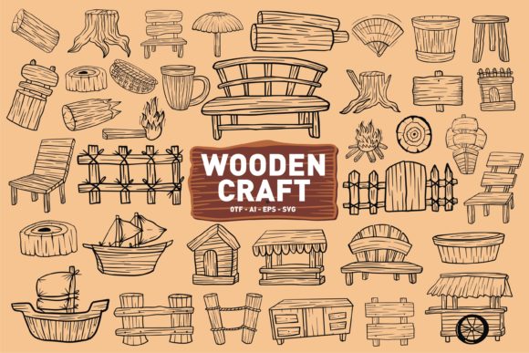 Wooden Craft: A Unique Dingbats Typeface for Standout Campaigns